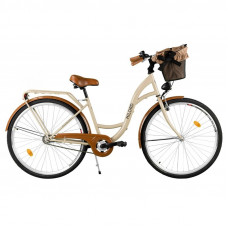 Mestský retro bicykel 1-prevodový LUX MILORD 26 " cappuccino