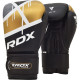 Boxerské rukavice RDX F7 Ego – čierna/zlatá