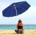 Plážový slnečník 180 cm SPRINGOS BU0022 - modrý