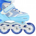 Detské kolieskové korčule NILS Extreme NA14198 modré veľ. S (31-34)