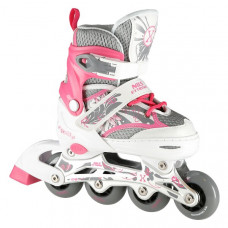 Detské kolieskové korčule NILS Extreme NA10602 ružové - veľ.S (31-34)