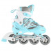 Detské kolieskové korčule NILS Extreme NA10602 modré - veľ.S(31-34)