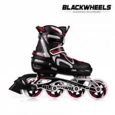 Nastaviteľné kolieskové korčule Blackwheels Flex - čierno/červené