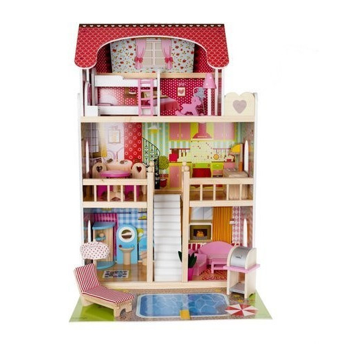 Drevený domček pre bábiky Kruzzel D11251